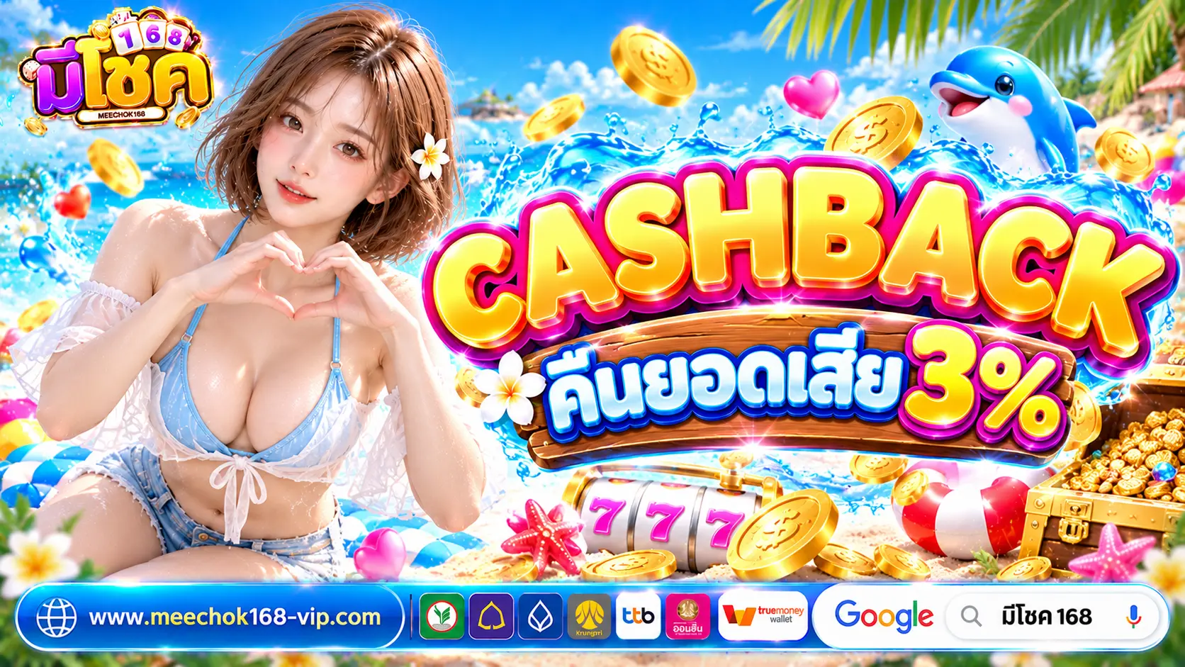 มีโชค168 promotion คืนยอดเสีย